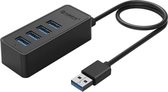 Orico USB 3.0 Hub  4x USB poorten - OTG functie - Zwart