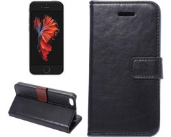 Apple iPhone 5 / iPhone 5S / iPhone SE (2016) hoesje, 3-in-1 bookcase, zwart