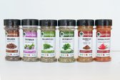Natural Welt Specerijen - Kruidenpakket - Kruidenmix - Kruiden & Specerijen - Kruidenset - Kruiden voor barbecue - kruidenpotjes - Specerijen Set 1