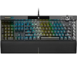 K100 RGB Mechanisch Gaming-Toetsenbord – Corsair OPX Switches – Double-Shot PBT Keycaps – AXON Technologie – 44-Zone RGB LightEdge – Per Toets Instelbare Verlichting