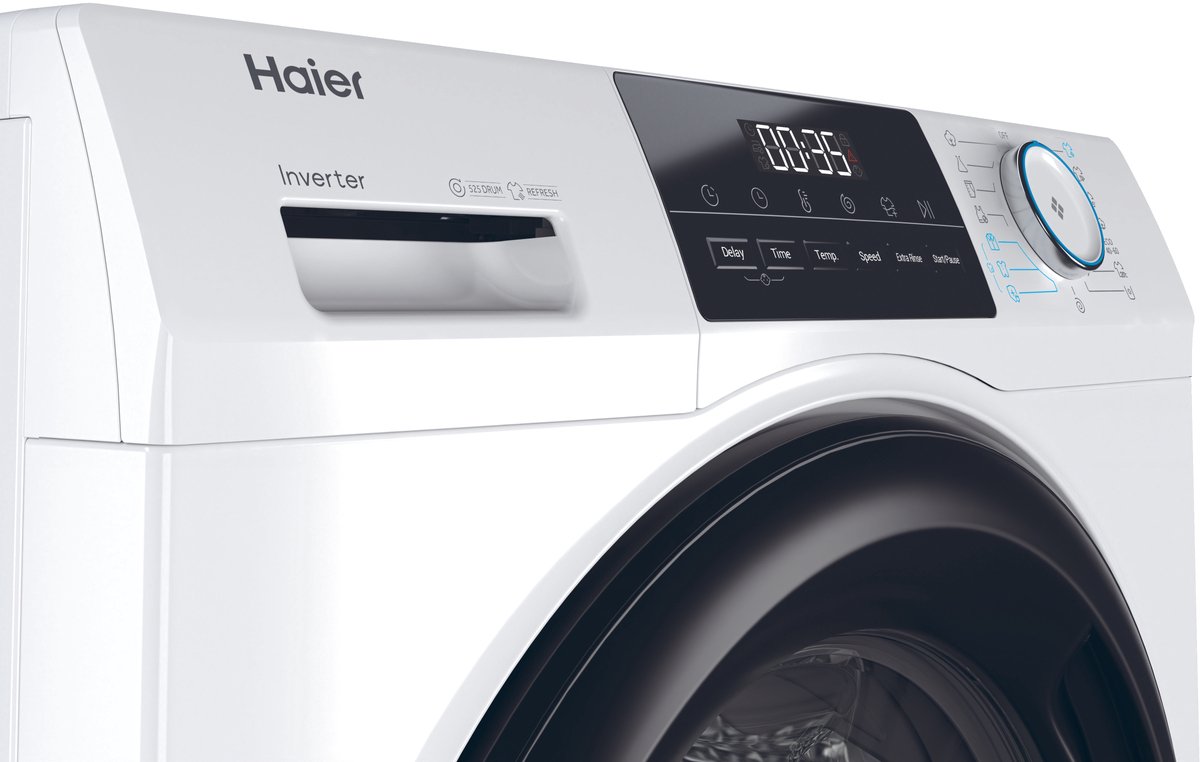 Haier HW100-BP14929A-S - Wasmachine - 10kg - A - Extra stil (72 dB) - Grote capaciteit - Stoombehandeling - Antibacteriële Behandeling (ABT) - 15 programma’s - 10 jaar garantie op onderdelen — afbeelding 3