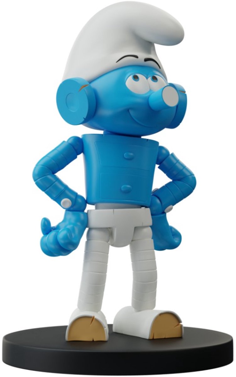 Robot smurf - verzamelfiguur - De smurfen - Kunsthars - in doosje - 11 cm