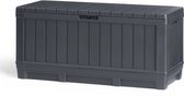 Bol.com Keter Kentwood Opbergbox - 350L - 128x53.6x59 cm - Antraciet aanbieding