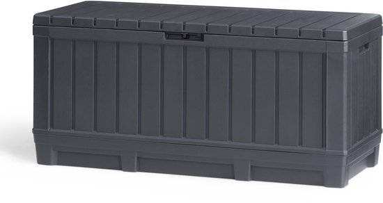 Wat zijn de beste tuinmeubelen voor een kleine tuin of balkon 14 Keter Kentwood Opbergbox - 350L - 128x53.6x59 cm - Antraciet