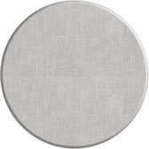 MixMamas Rond Tafelzeil- Ø 160 cm - Linnen look Lichtgrijs