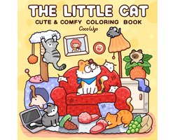 foto van The Little Cat - Cute & Comfy Coloring Book - Coco Wyo - Kleurboek voor volwassenen en kinderen