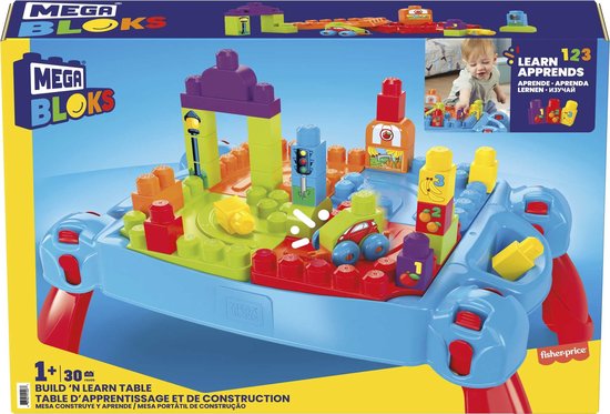 Mega Bloks Bouw en Leer Speeltafel Blauw