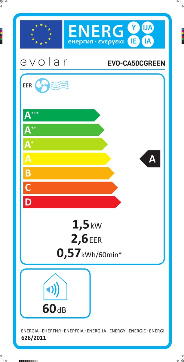 Afbeelding 2 van Evolar Mobiele Caravan Airco - 5200 BTU (EAN: 6150702610657)
