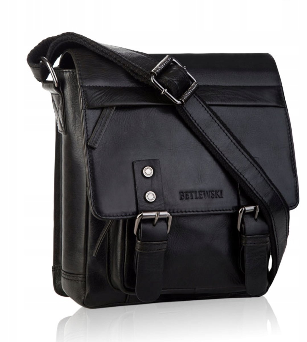TBS-310 ZWARTE VINTAGE tas voor heren