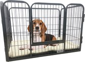 MaxxPet Puppyren - Hondenbench - Puppykennel - Hondenren - 93X61X63 cm - Zwart