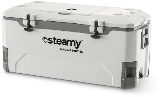 Steamy Marine Pro 155 - Grote koelbox - Maritieme Koelbox - 155 Liter - Wit van Steamy — afbeelding 2