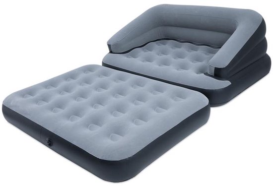 Inflatable Sofa, Portable Ergonomic Flocking Air Sofa Simple Inflatable Chair, Fast Inflatable Lounge Chair Air Lazy Sofa for Bedroom, Office, Travel(Red