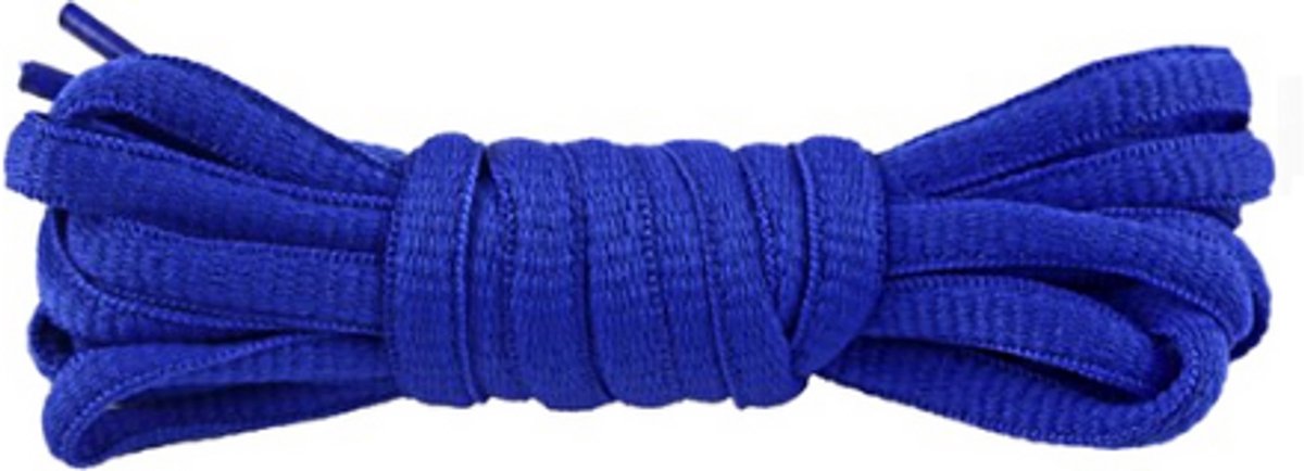 Ovale Veters - Blauw - 120cm - SneakersAdept - Katoen/Nylon - Voor o/a Asics, New Balance, Nike SB en meer