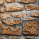 Plakfolie - Kleeffolie - Kleefplastiek - Plakplastiek - 45 cm x 15 meter - Grote rol - Stenen Muur