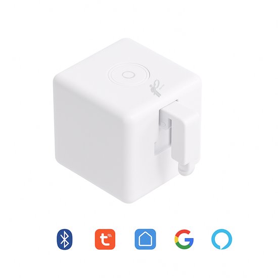 Narvie Fingerbot Plus-04 – Smart Vingerrobot Schakelaar – Zonder Hub Nodig – Bluetooth & Tuya App – Werkt met Google & Alexa – Wit – Betrouwbare Automatisering