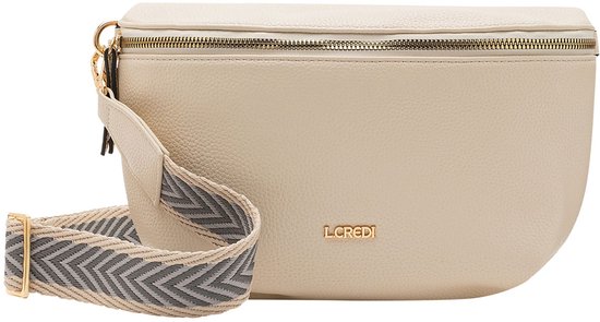 L.CREDI Sac à épaule bandoulière Oliana Crossbody Bag Cream Beige