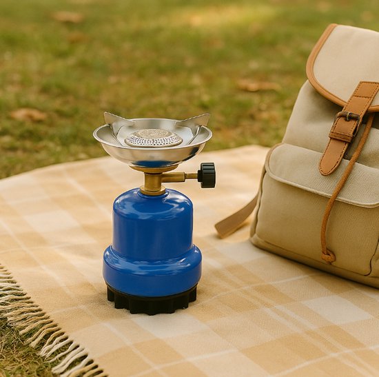 Camping kookstel - Metaal - Blauw - verenigbaar met gaspatronen van 190 g van Camping — afbeelding 5