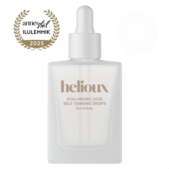 Helioux® Drops autobronzantes à l'acide hyaluronique - Pour un Face et un corps éclatants - Drops Magic - Corps et visage - Gouttes autobronzantes