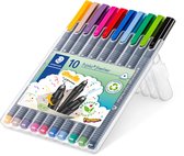 Feutre fin STAEDTLER Triplus - Boîte 10 pièces