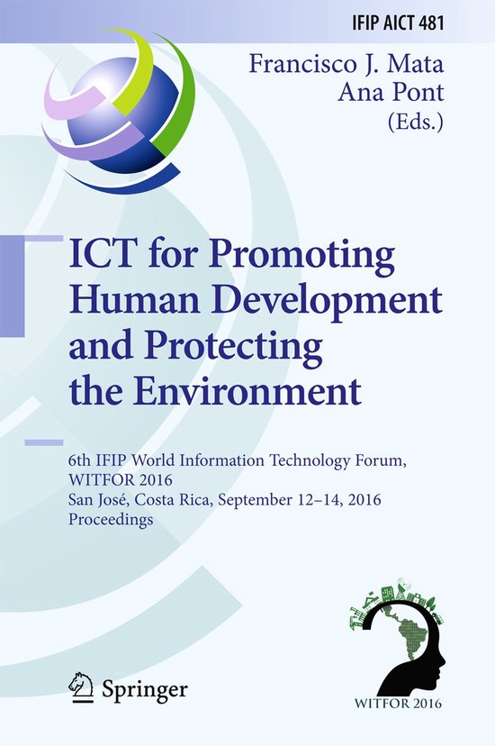 ICT for Promoting Human Development and Protecting the Envir ... - cover