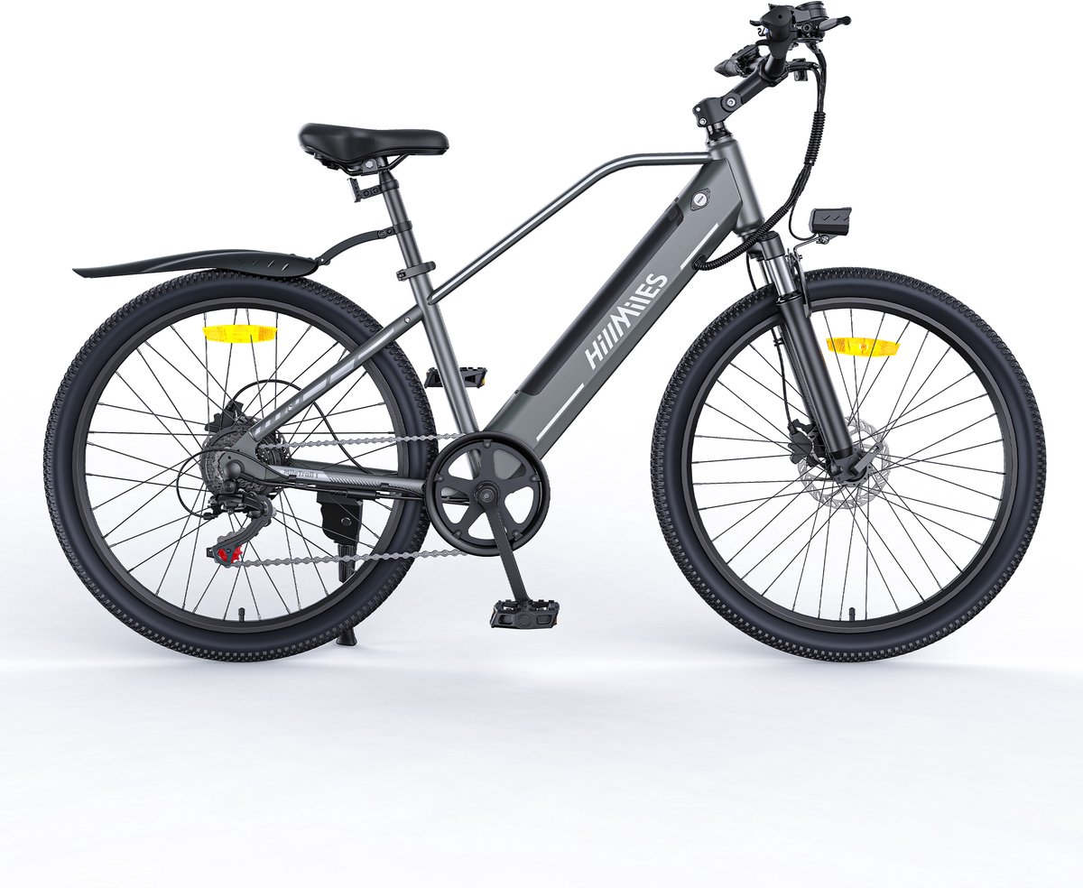 Hillmiles MileTrail 1 E-Bike - 26 inch - 80km actieradius - 250W motor - grijs – foto 2
