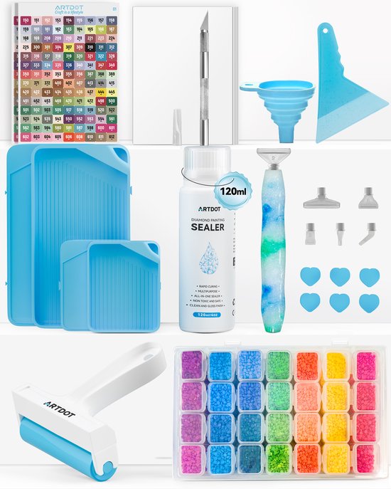 Diamond Painting accessoires set - Complete set - 59 stuks