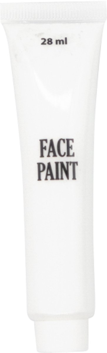 Professionele schmink/make-up créme wit, tube 28ml - op waterbasis - gebruiksklaar