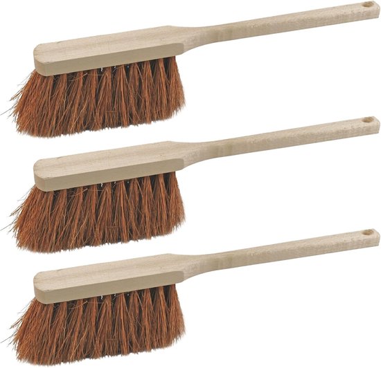 Novaliv 4 x bezemkop, 40 cm, paardenhaarmengsel, bezem zonder steel