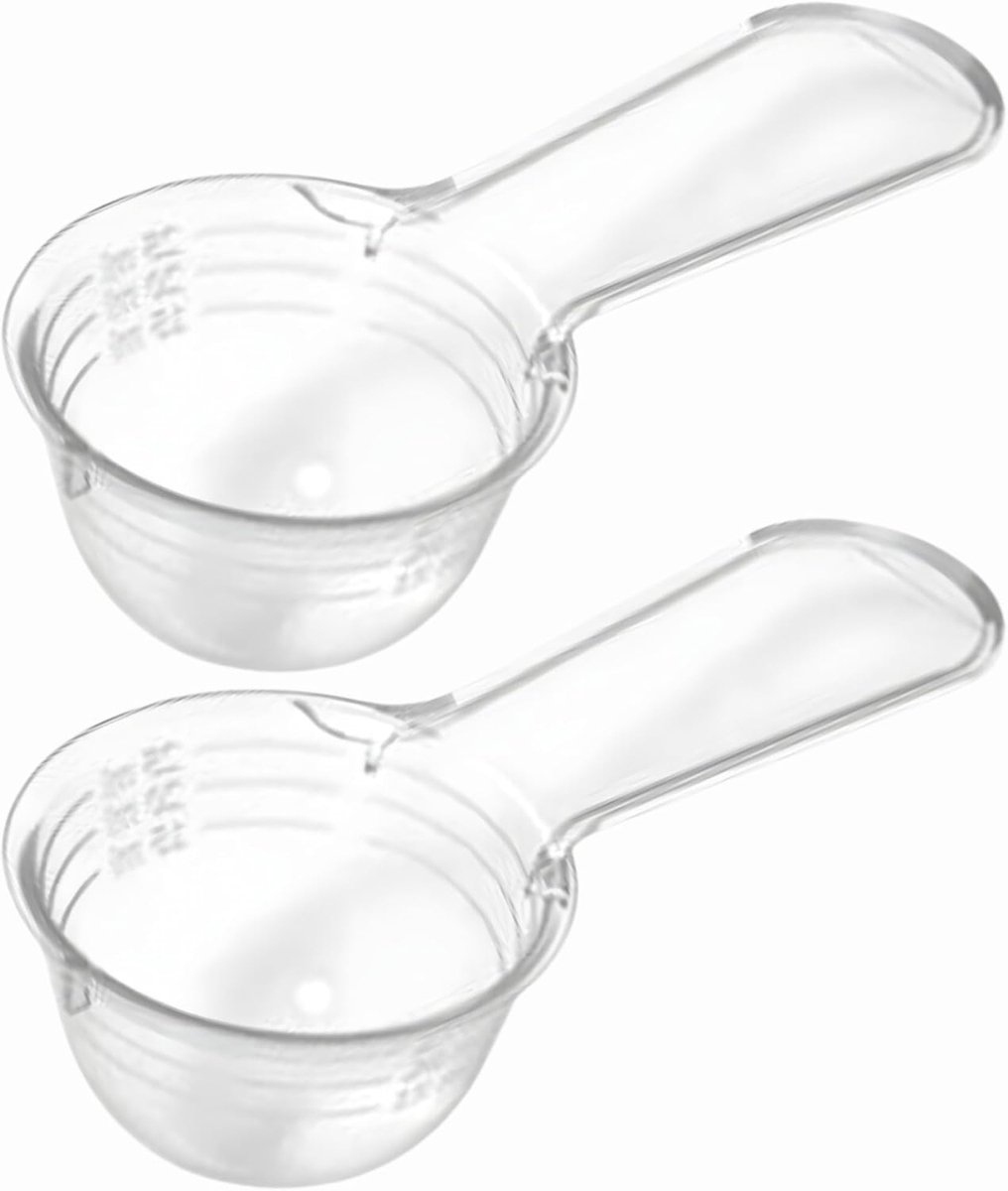 Novaliv 2x maatlepels 30g robuust kunststof Gemaakt in Duitsland Nauwkeurige dosering van poeders en vloeistoffen voor keuken fitness huishouden Perfect voor thee poeder waspoeder maatschep doseerhulp