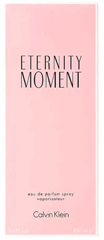 Boîte pour Calvin Klein Eternity Moment vaporisateur Eau de parfum 100 ml.