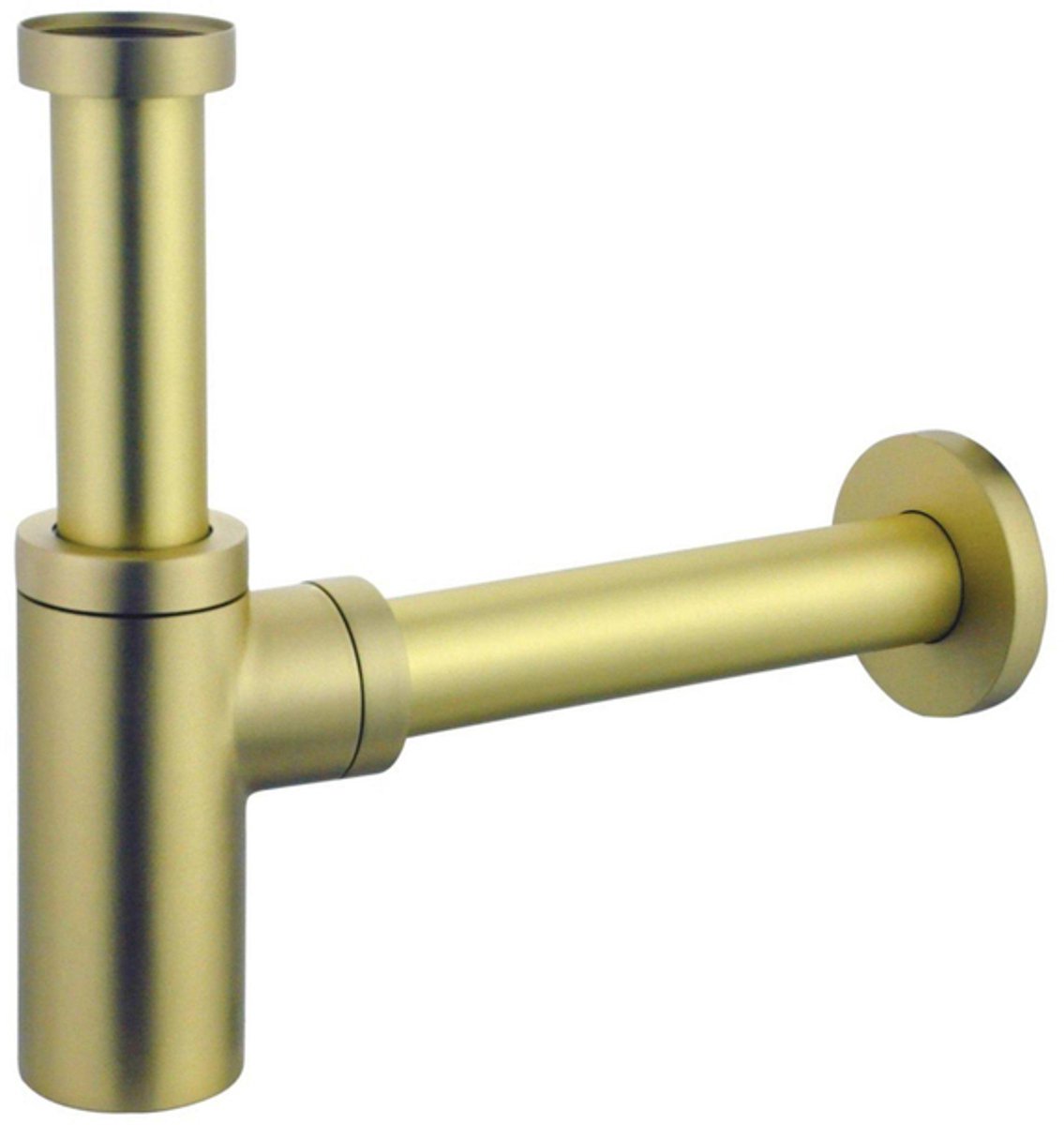 FugaFlow Eccelente Sobrado Badkamer sifon Geborsteld Messing PVD
