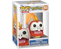 Pokémon Fuecoco - Chochodile - Krokel vinylfiguur 1030 Unisex Funko Pop! - meerkleurig - Standard