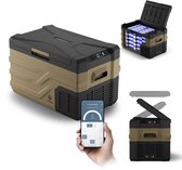 Bol.com PEME Quest Elektrische Koelbox 26.8 liter 12V 220/230 Volt AC/DC Compressor Koelbox Aansluiting voor Auto en Camping The... aanbieding