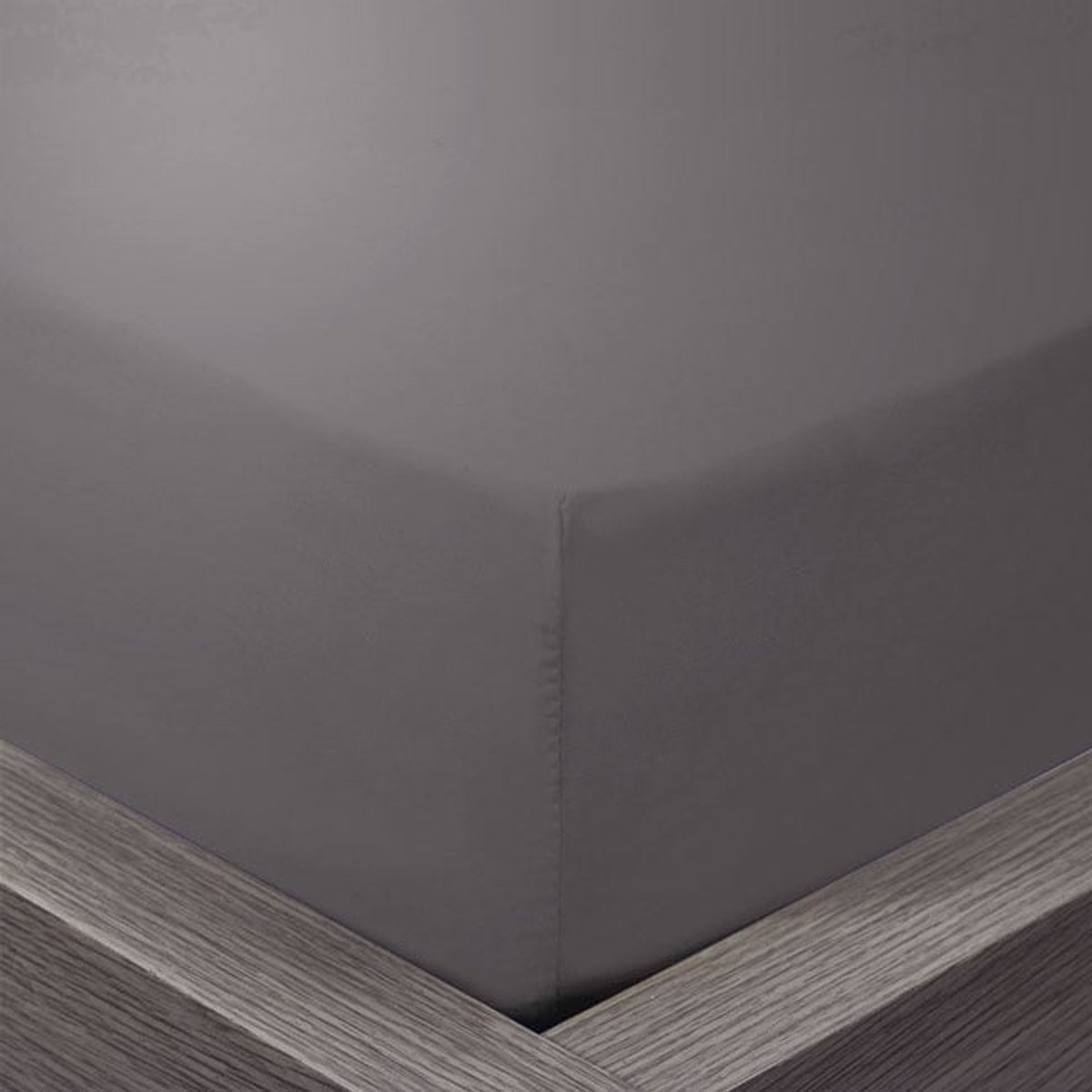 Beau Maison - Hoeslaken 100% Hoogwaardig Katoen - Antraciet - 180x200 + 35cm