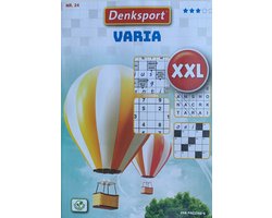 Denksport XL Vakantieboek - Puzzelboek - Varia puzzels - En vele andere puzzels - Extra dik! Varia puzzelboek - Woordzoeker - Blokletter - Sudoku - Kruiswoord