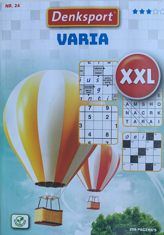 Denksport XXL Vakantieboek - Puzzelboek - Varia puzzels - En vele andere puzzels - Extra dik! Varia puzzelboek - Woordzoeker - Blokletter - Sudoku - Kruiswoord