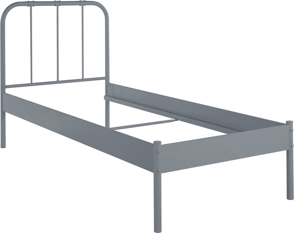 Notio Living Aaron-Bed - 90 cm - Grijs Metaal
