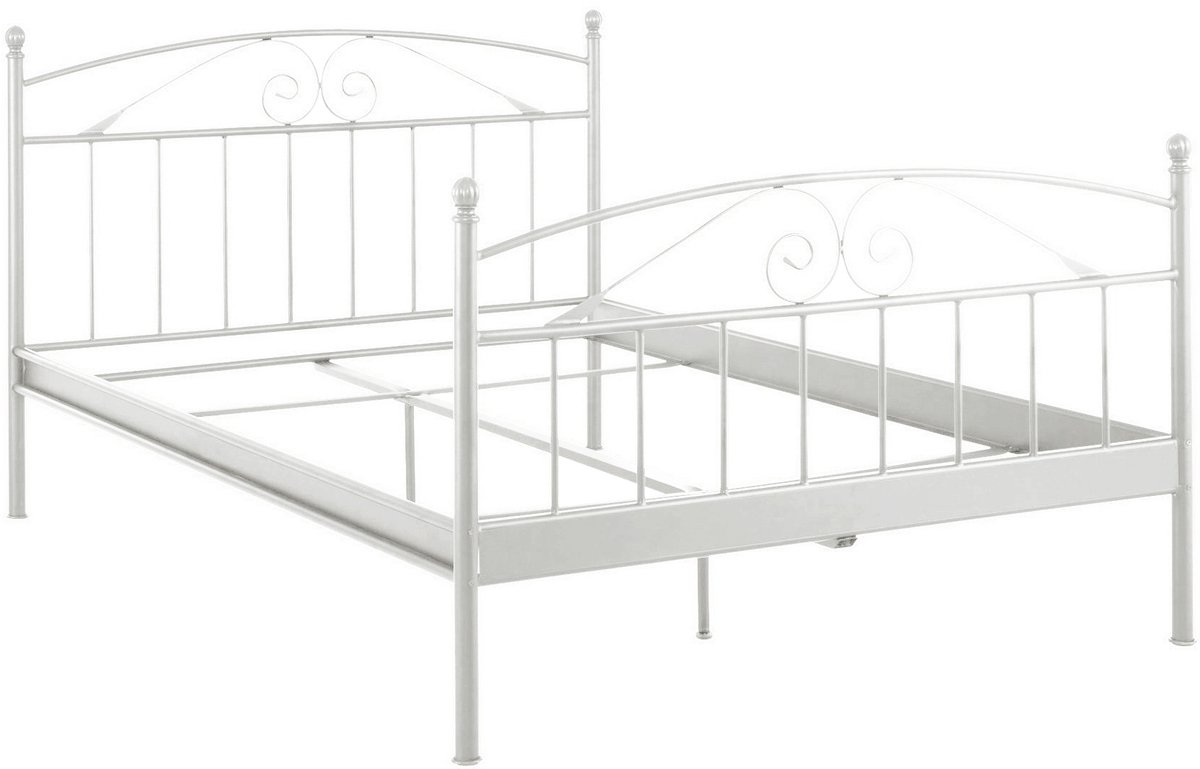 Birgit-Bed - Wit Metaal - 180x200