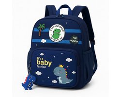KidPack - Kinder Rugzak blauw- Schooltas voor Jongens & Meisjes - Leeftijd 2 tot 6 Jaar - Lichtgewicht - Ideaal voor Peuters, Kleuters, School & Dagje Uit