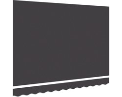 vidaXL - Vervangingsdoek - voor - zonnescherm - Antraciet - 280 - x - 195 - cm