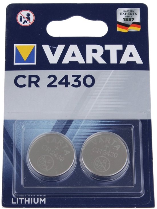 Varta CR2430 - Lithium Knoopcel Batterijen - 2 stuks