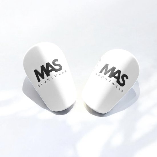 MAS Sportwear - Mini Scheenbeschermers - Volwassenen & Jeugd - Scheenbeschermer- 10x6 cm - Lichtgewicht - Voor Training & Techniek