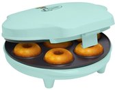 Bestron Donutmaker in retro design, Mini-Donutmaker voor 7 kleine donuts, incl. indicatielampje & antiaanbaklaag, 700 watt, kleur: Mint