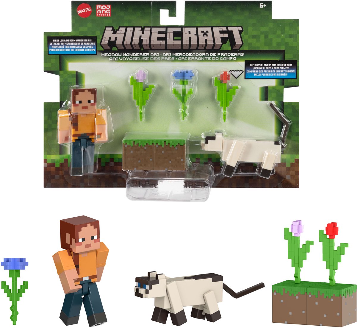Minecraft Meadow Wanderer Ari Figures