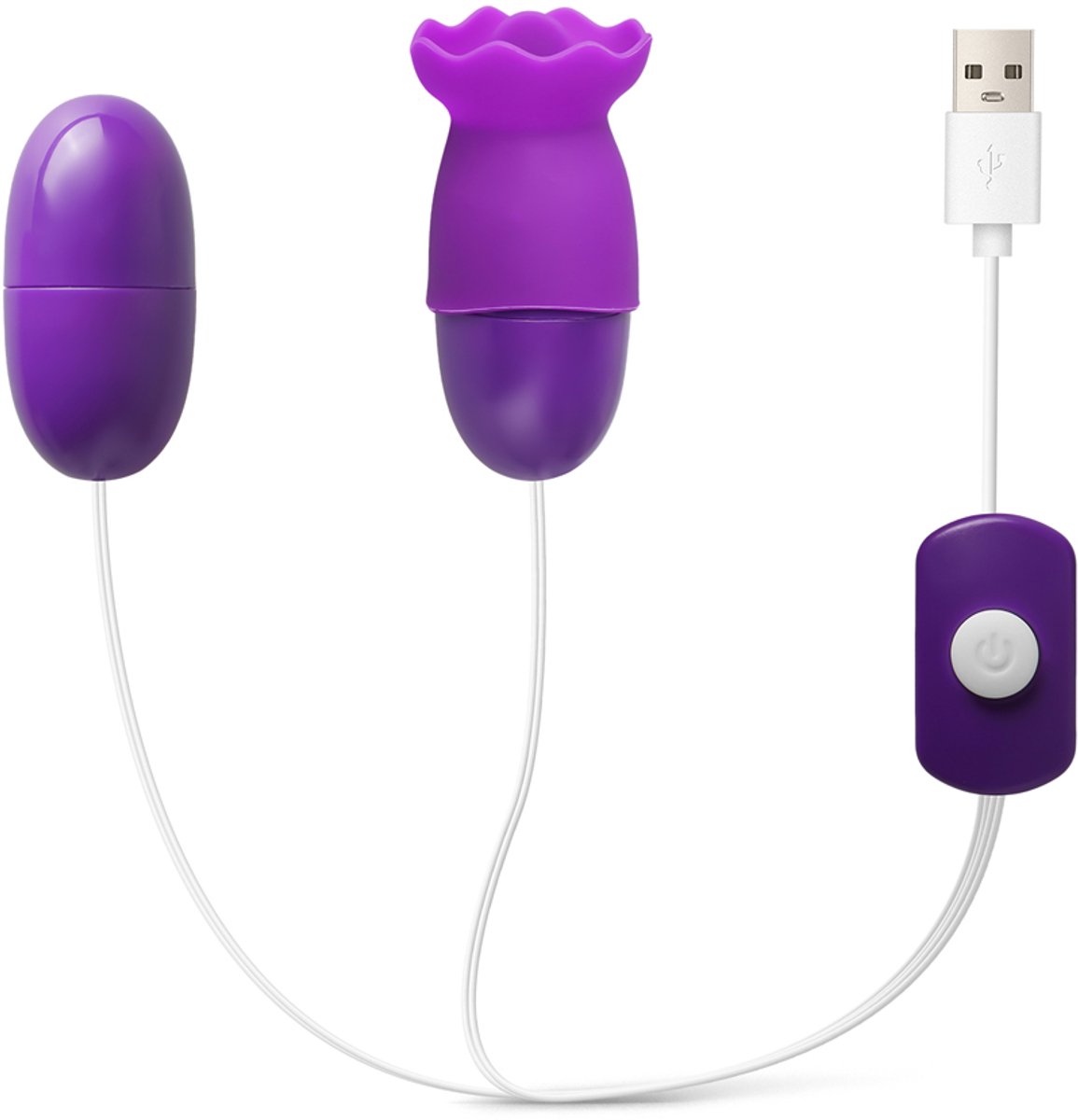 Duo Vibratie Egg G-Spot en Clit – USB Clitoris & Vaginale Stimulator – Stil en Krachtig – Voor Haar