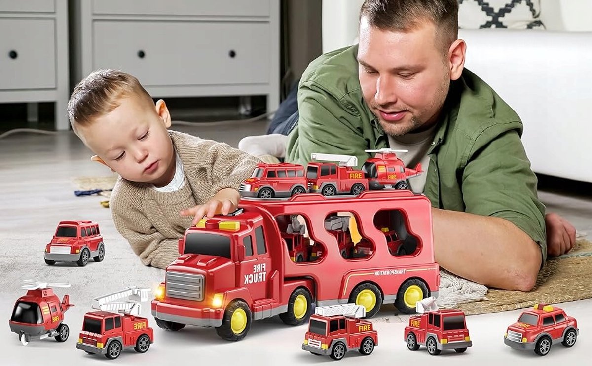 LEGO City 4x4 Brandweerauto Met Reddingsboot Set Met Speelgoed Auto En Boot Bouwpakket 60412 17213456
