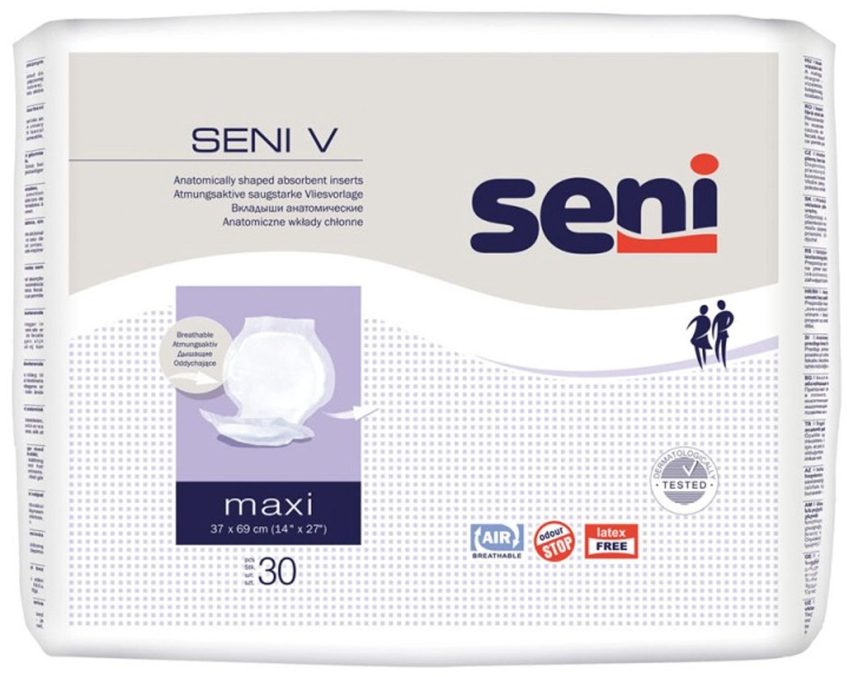 Seni V Maxi - Anatomische insert - 4 pakken van 30 stuks