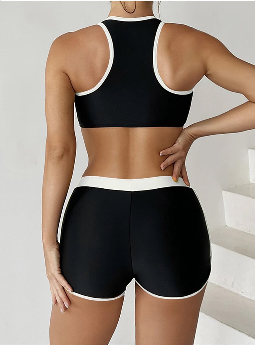 Sportieve Tankini Bikini - Badpak - Sport - Zwemmen - Dames - Zwembroek — afbeelding 2