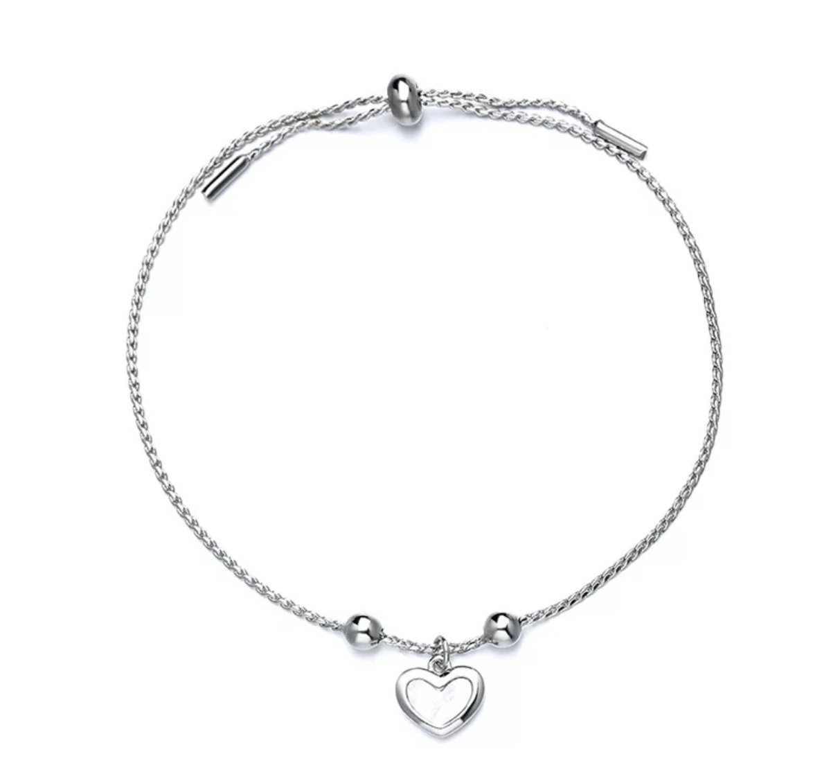 Armband Dames- Armband met Hartje- Zilveren Armband Vrouw- LiLaLove- Moederdag