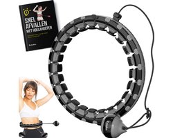 Zoluko Hoelahoep XXL - 130 cm Omtrek - Incl. E-Book - Hula Hoop - Hoepel - Hoelahoep Fitness - Hula Hoop Fitness - Fitness Hoepel - Weighted Hula Hoop - Weight Hoop - Hoelahoep met Gewicht - Hoelahoep Volwassenen - Hoepel Fitness - Body Hoop - Zwart